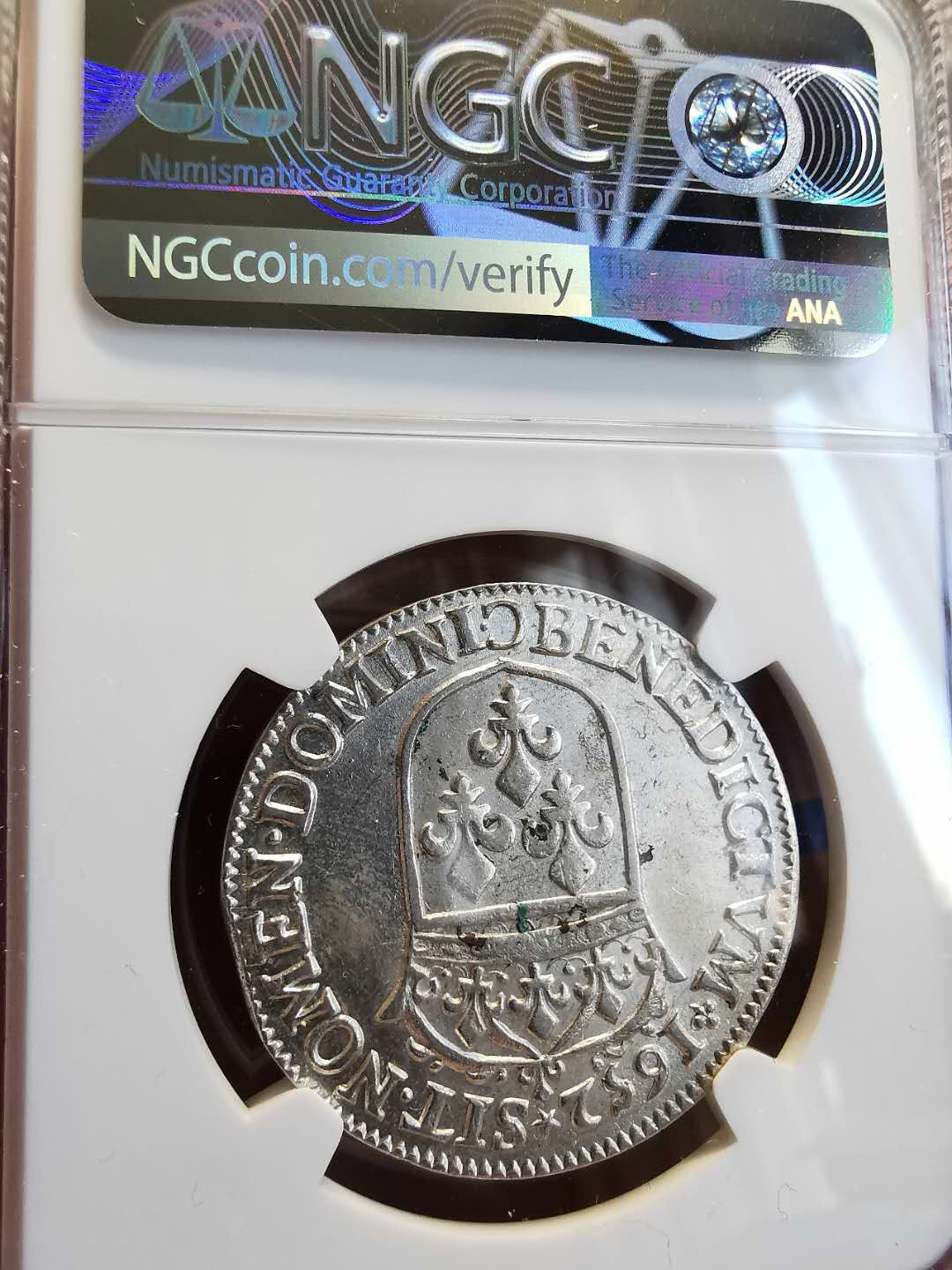 凡希社世界钱币微拍第一百四十七期年末捡漏专场 1652C法国路易十四1/2埃居NGC-AUD