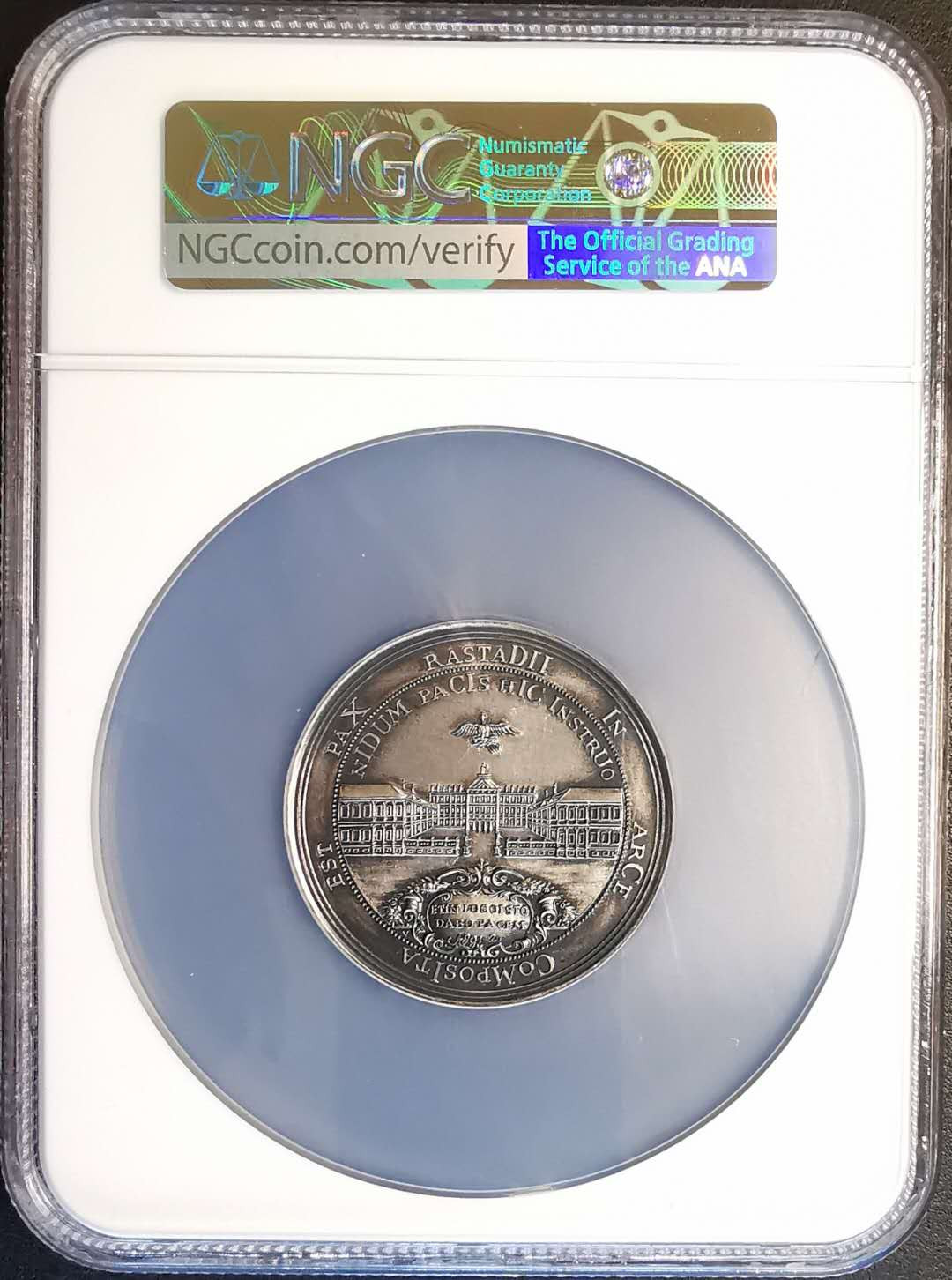 凡希社世界钱币微拍第一百四十七期年末捡漏专场 1955德国巴登边区伯爵路德维希诞辰三百周年纪念银章NGC-MS64