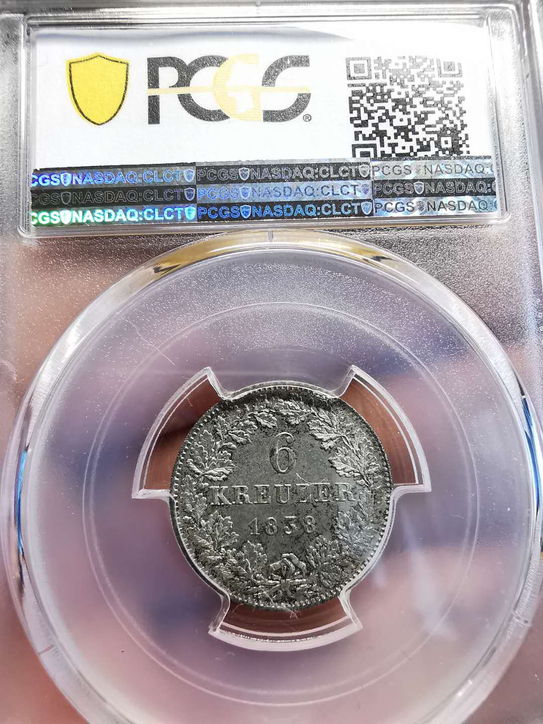 凡希社世界钱币微拍第一百四十七期年末捡漏专场 1838拿骚6K银PCGS-MS65收藏级！