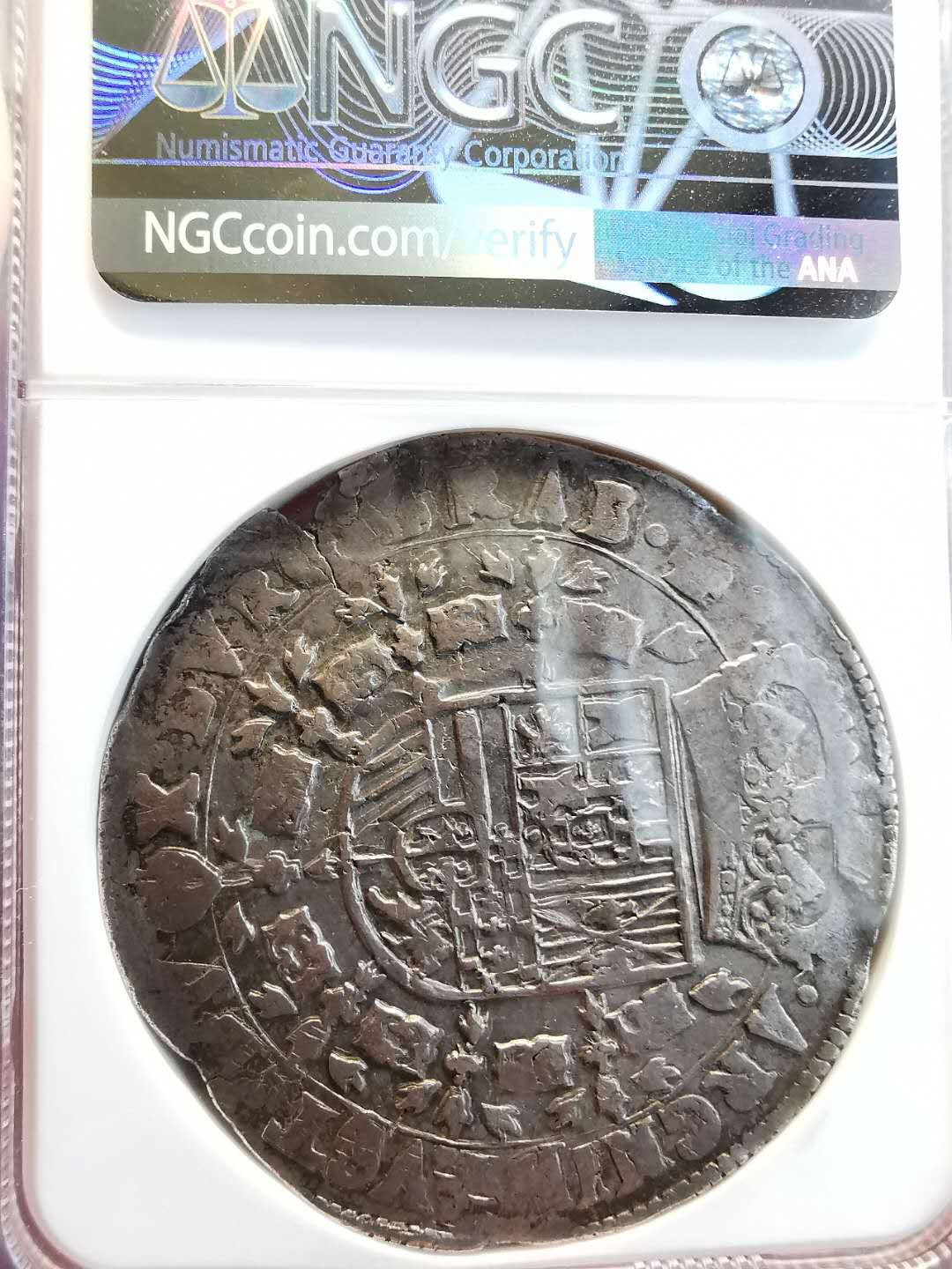 凡希社世界钱币微拍第一百四十七期年末捡漏专场 1682西属尼德兰PAT大银NGC-XF40