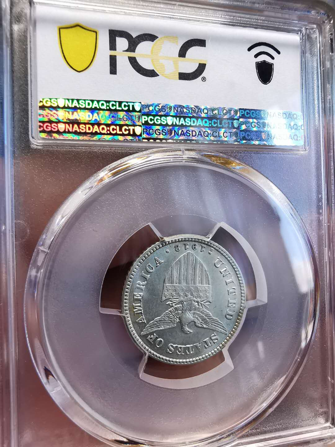 凡希社世界钱币微拍第一百四十七期年末捡漏专场 1918美属菲律宾20分PCGS-AU58