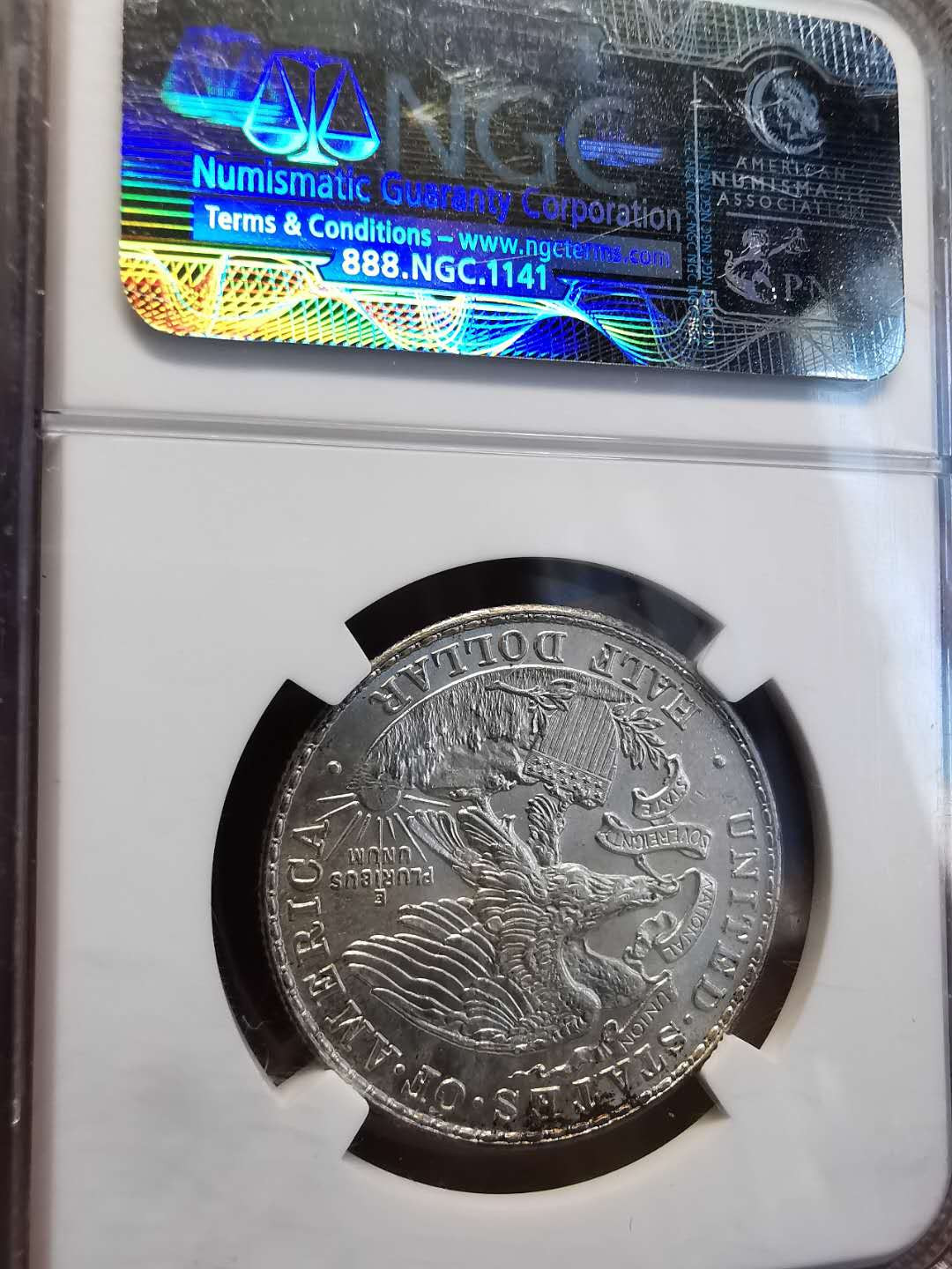凡希社世界钱币微拍第一百四十七期年末捡漏专场 1918美国伊利诺斯50分NGC-MS64