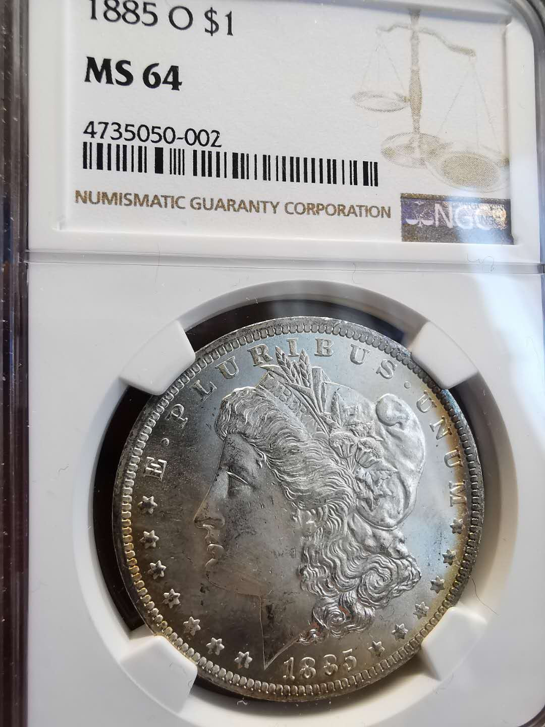 凡希社世界钱币微拍第一百四十七期年末捡漏专场 1885O摩根壹圆NGC-MS64