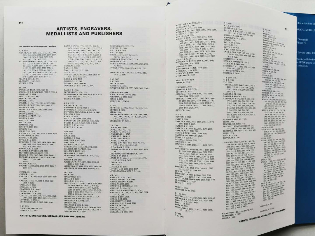 凡希社世界钱币微拍第一百四十七期年末捡漏专场 荐！英国历史章牌第二卷 维多利亚时期 九五品 大十六开