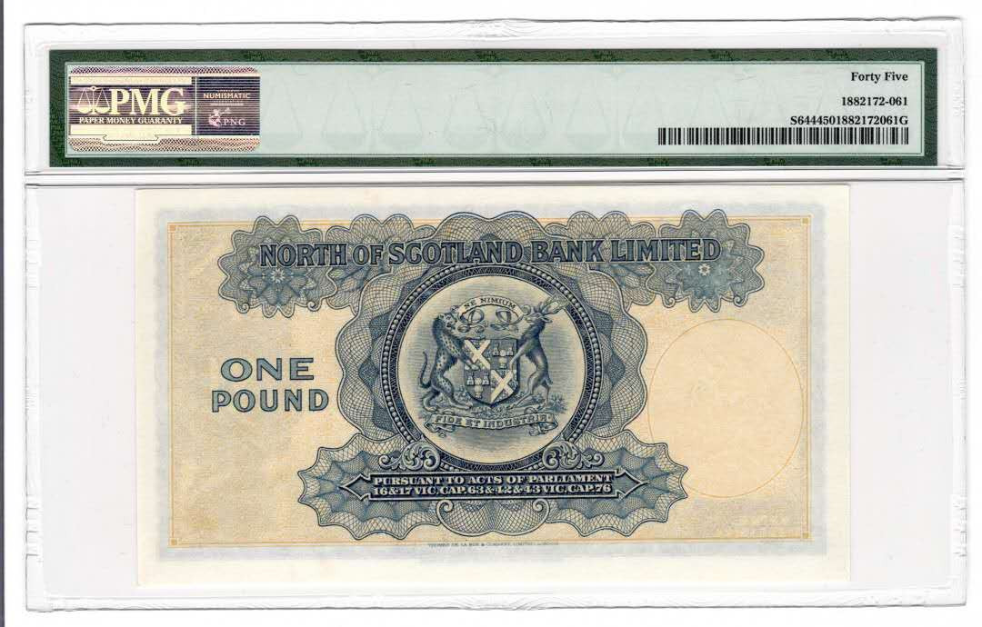 N&C第6期: 新春混合场 苏格兰1938-49年1镑  PMG45  P-S644 
