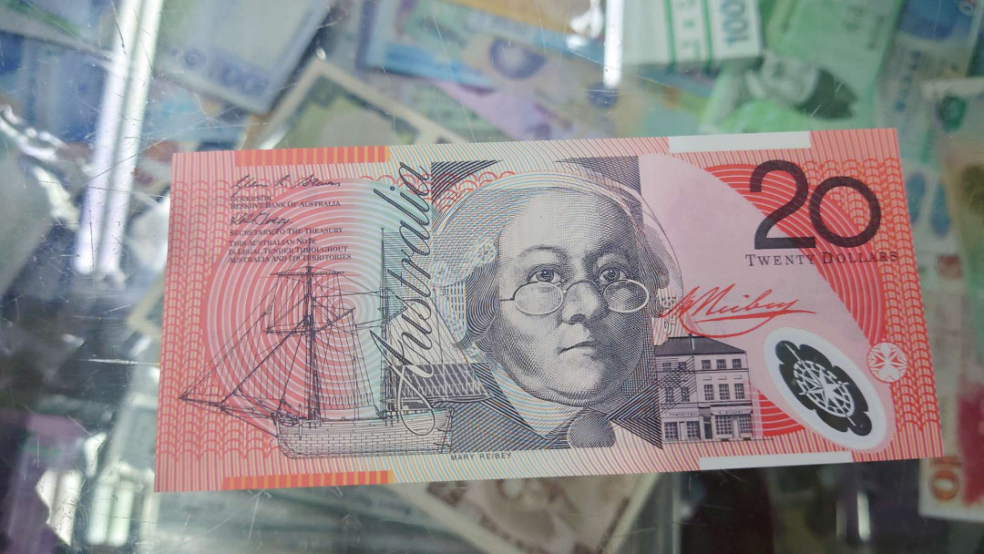 【囧羊收藏】精选微拍第14期~2021年第五期 世界纸币 2008年澳大利亚20塑料钞 全新绝品无47号码