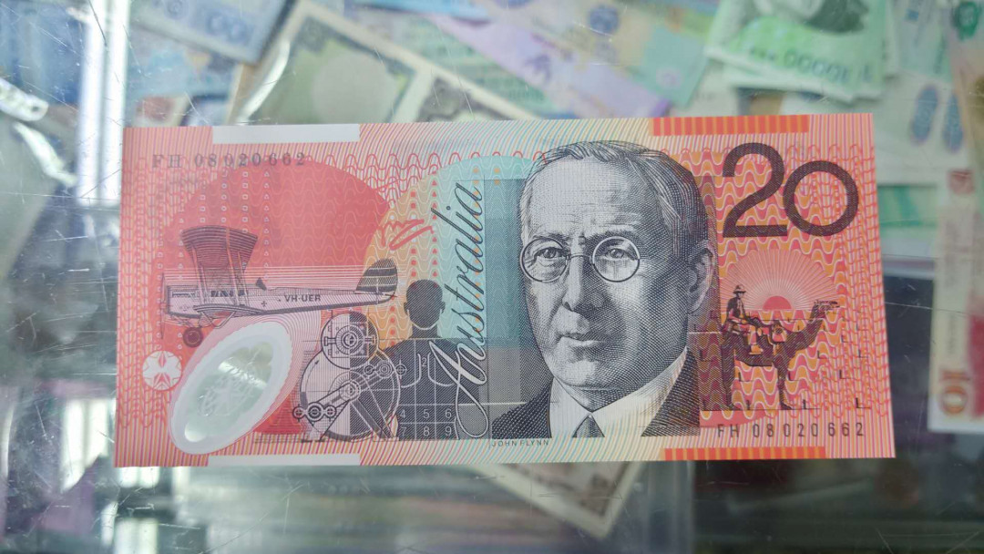 【囧羊收藏】精选微拍第14期~2021年第五期 世界纸币 2008年澳大利亚20塑料钞 全新绝品无47号码