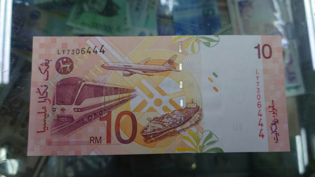 【囧羊收藏】精选微拍第14期~2021年第五期 世界纸币 马来西亚10林吉特 豹子号444 全新UNC绝品