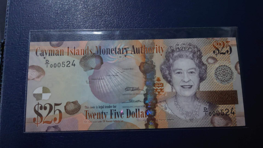 【囧羊收藏】精选微拍第14期~2021年第五期 世界纸币 2010年开曼群岛25元 全新UNC绝品