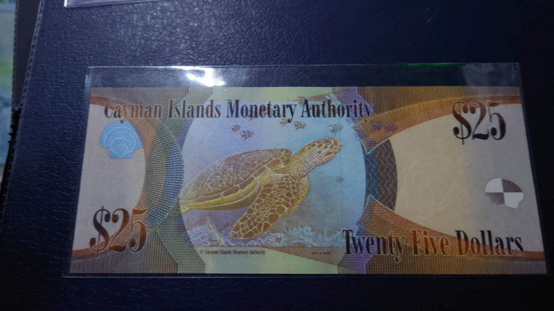 【囧羊收藏】精选微拍第14期~2021年第五期 世界纸币 2010年开曼群岛25元 全新UNC绝品