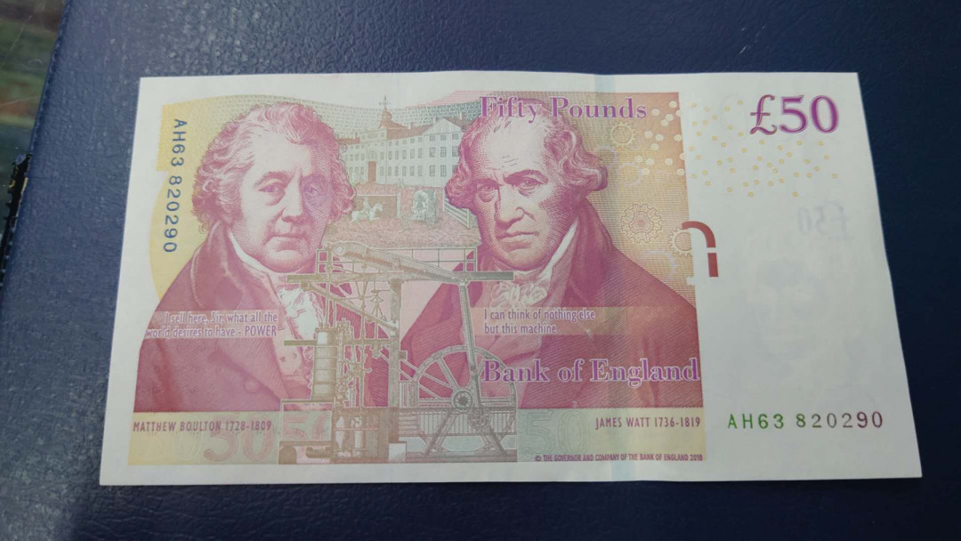 【囧羊收藏】精选微拍第14期~2021年第五期 世界纸币 2010年英国F序列50镑 全新绝品无47号码