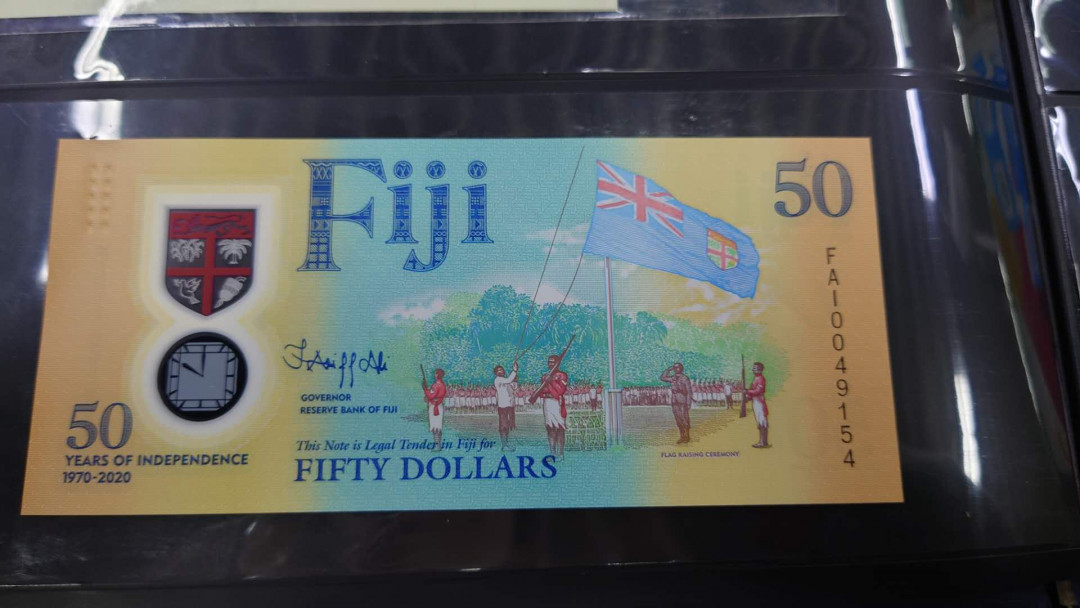 【囧羊收藏】精选微拍第14期~2021年第五期 世界纸币 2020年斐济独立纪念钞 50元 全新UNC绝品