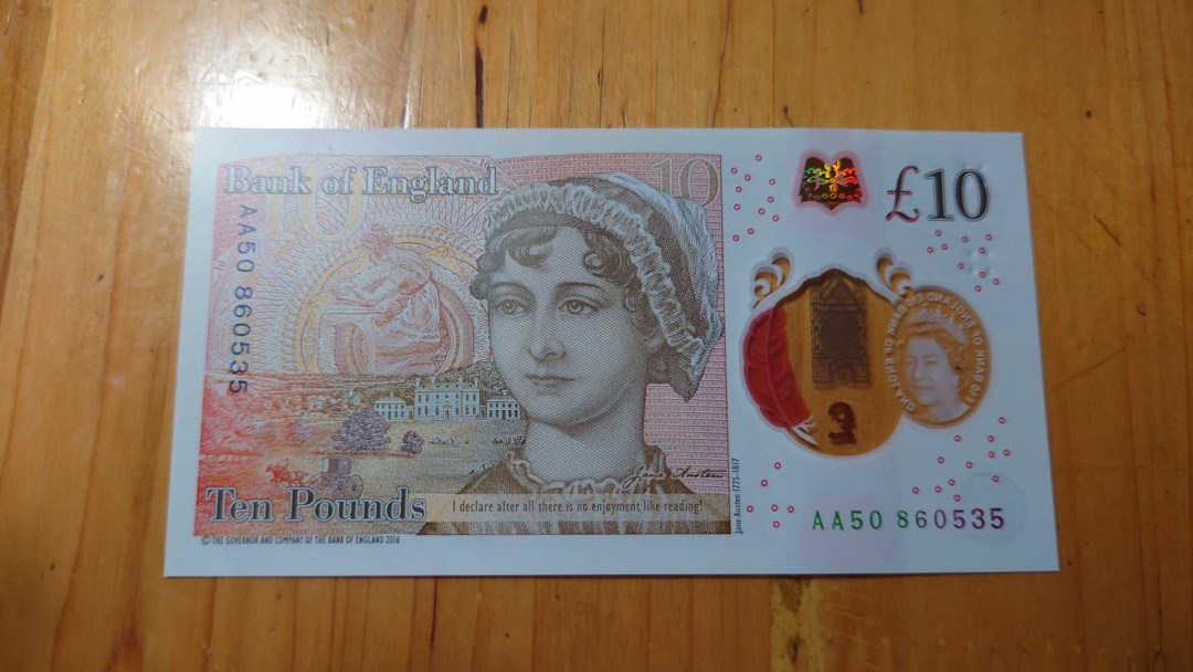 【囧羊收藏】精选微拍第14期~2021年第五期 世界纸币 2017年英国G序列10镑 首发AA冠全新绝品无47