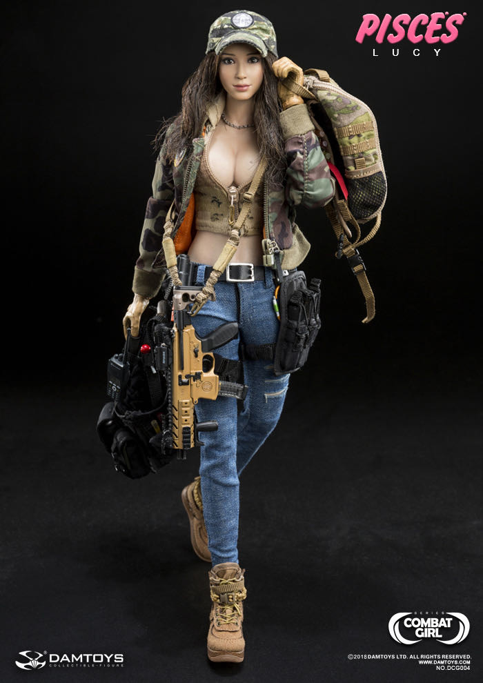 零元拍：DAMTOYS 1/6 战斗女孩 双鱼座 DCG004露西