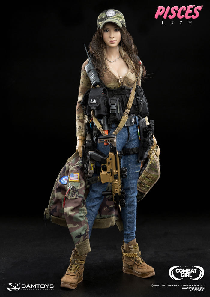 零元拍：DAMTOYS 1/6 战斗女孩 双鱼座 DCG004露西