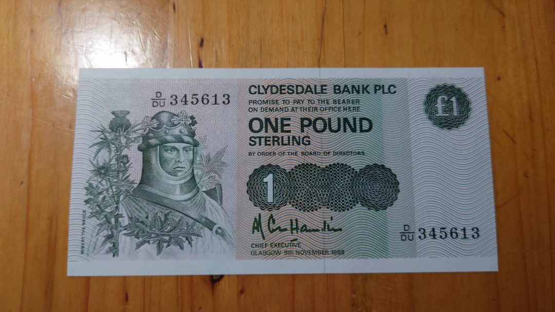 【囧羊收藏】精选微拍第14期~2021年第五期 世界纸币 1988年苏格兰1镑 全新绝品