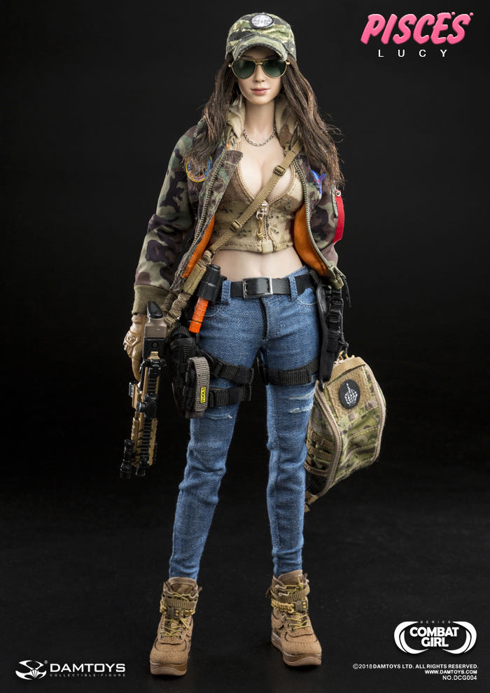 零元拍：DAMTOYS 1/6 战斗女孩 双鱼座 DCG004露西