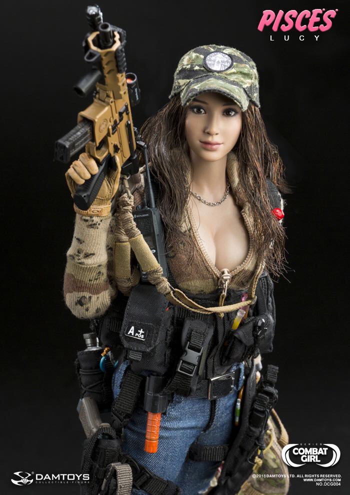 零元拍：DAMTOYS 1/6 战斗女孩 双鱼座 DCG004露西