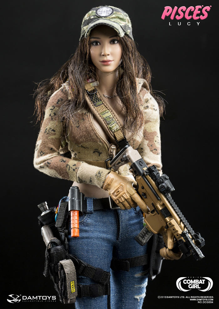 零元拍：DAMTOYS 1/6 战斗女孩 双鱼座 DCG004露西