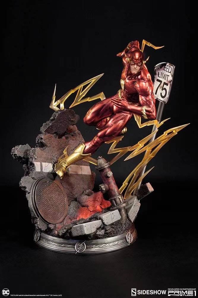 零元拍：5-Sideshow × Prime 1 Studio：21寸 新52系列 正义联盟 - 闪电侠