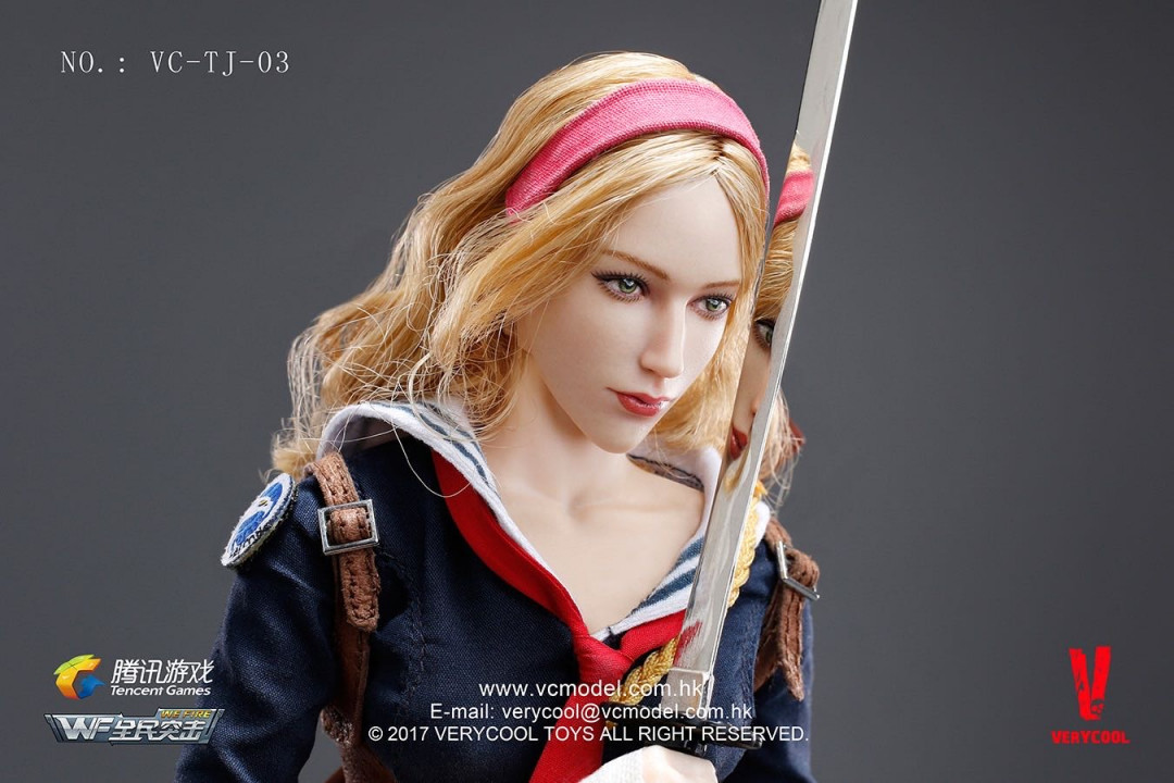 零元拍：VC-TJ-03 腾讯游戏 1/6 全民突击 第三弹 刀锋少女。