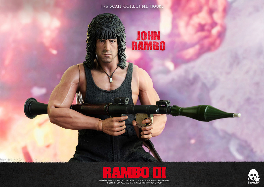 零元拍：Threezero：1/6《Rambo III/第一滴血3》- John Rambo/约翰·兰博 可动人偶3Z0169