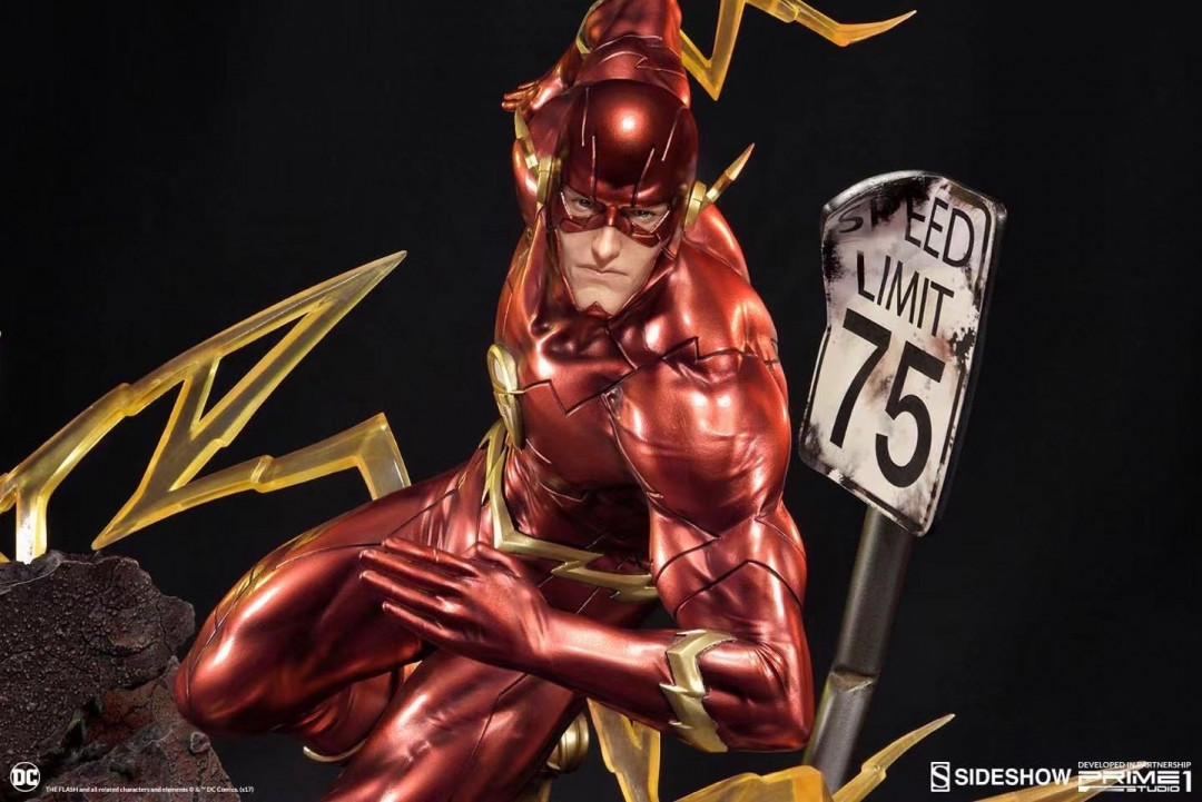 零元拍：5-Sideshow × Prime 1 Studio：21寸 新52系列 正义联盟 - 闪电侠