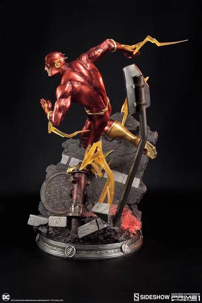 零元拍：5-Sideshow × Prime 1 Studio：21寸 新52系列 正义联盟 - 闪电侠