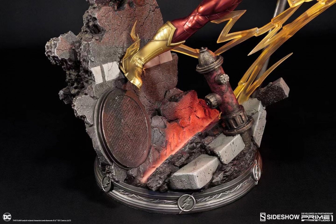 零元拍：5-Sideshow × Prime 1 Studio：21寸 新52系列 正义联盟 - 闪电侠