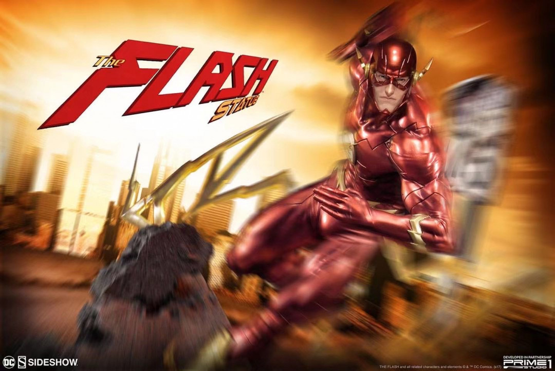 零元拍：5-Sideshow × Prime 1 Studio：21寸 新52系列 正义联盟 - 闪电侠