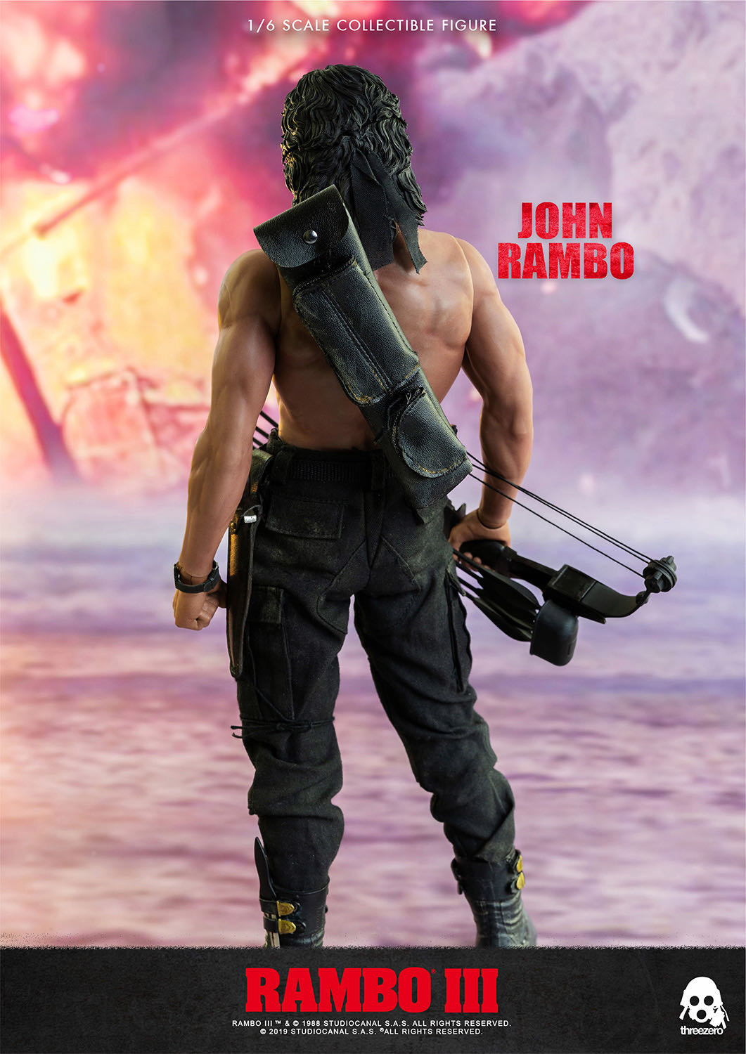 零元拍：Threezero：1/6《Rambo III/第一滴血3》- John Rambo/约翰·兰博 可动人偶3Z0169