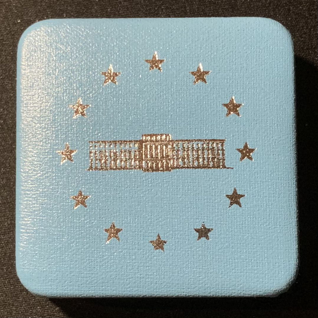 紫瑗钱币—微拍第130期  法国 1991年 笛卡尔 100法郎  22.2克 0.9银 精制 原盒证书