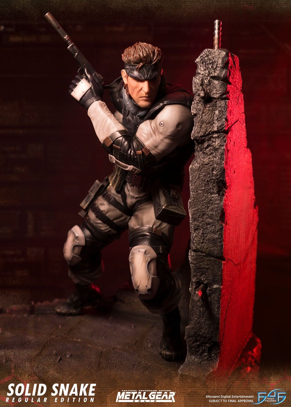 零元拍：First 4 Figures： 17.5寸 合金装备 - 斯内克/SOLID SNAKE 雕像