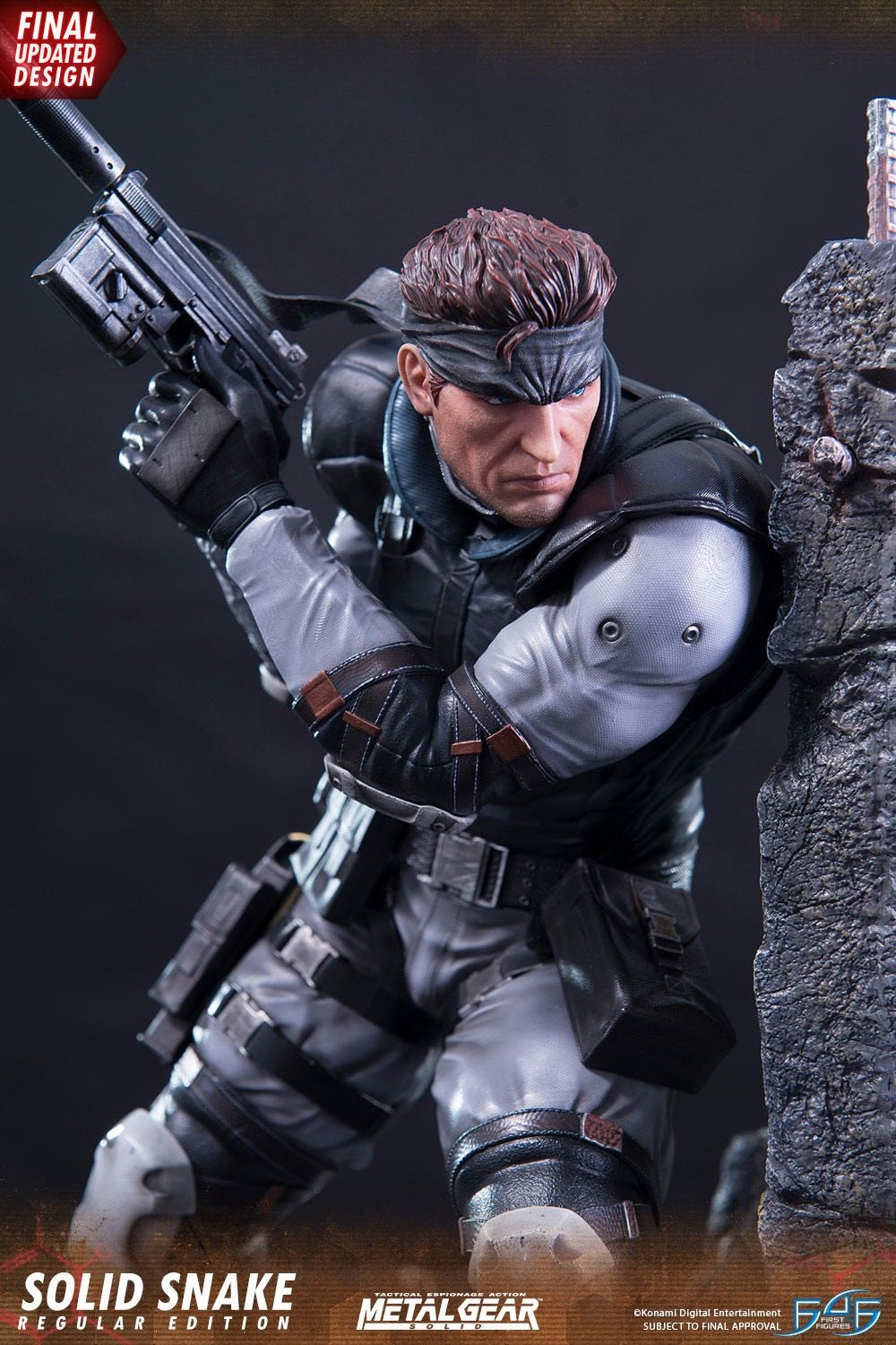 零元拍：First 4 Figures： 17.5寸 合金装备 - 斯内克/SOLID SNAKE 雕像