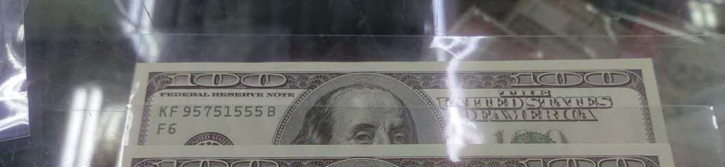 【囧羊收藏】精选微拍第14期~2021年第五期 世界纸币 2006A美国100元 大头版 全程无4豹子号555 全新UNC绝品