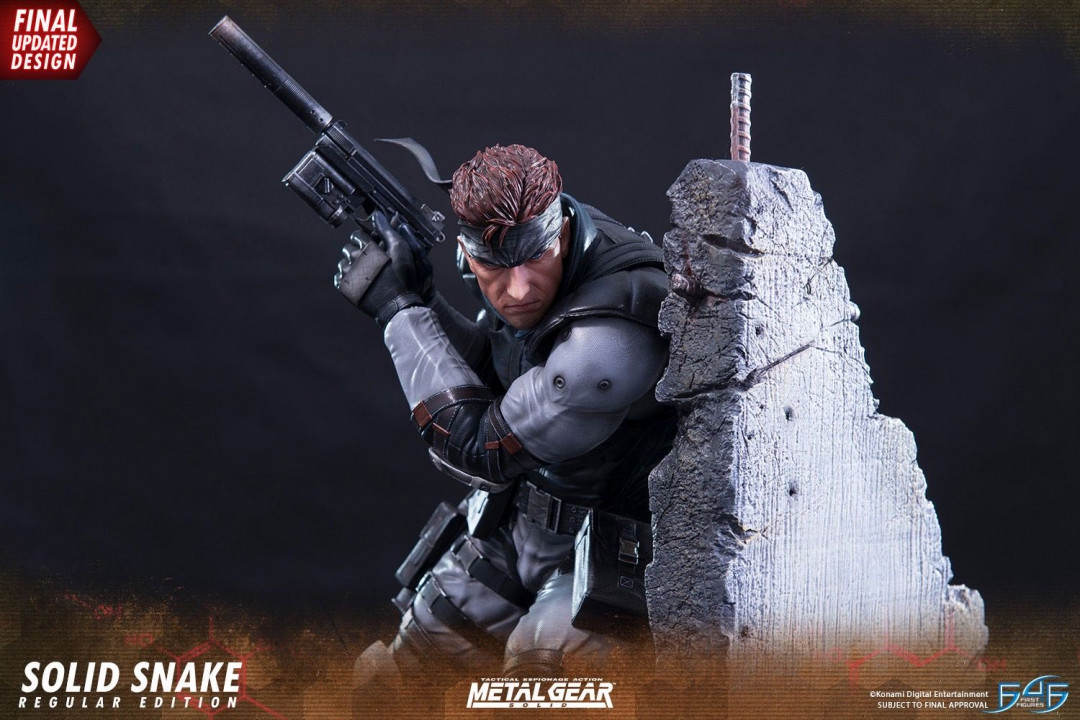 零元拍：First 4 Figures： 17.5寸 合金装备 - 斯内克/SOLID SNAKE 雕像