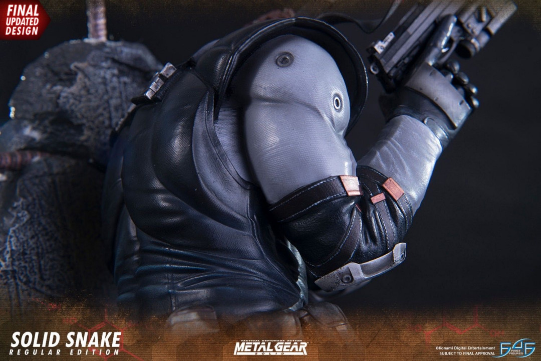零元拍：First 4 Figures： 17.5寸 合金装备 - 斯内克/SOLID SNAKE 雕像