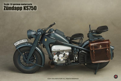 零元拍：SoldierStory ：绝版牛货，1/6比例金属制-二战德军尊达普/ ZUNDAPP Ks750 摩托车 - 零元拍：SoldierStory ：绝版牛货，1/6比例金属制-二战德军尊达普/ ZUNDAPP Ks750 摩托车