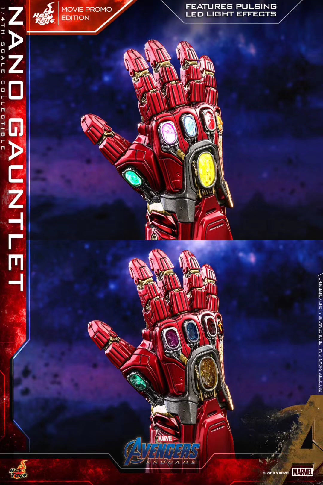 零元拍：HOTTOYS ACS008《复仇者联盟4：终局之战》纳米手套（复联別注版）1：4比例珍藏品