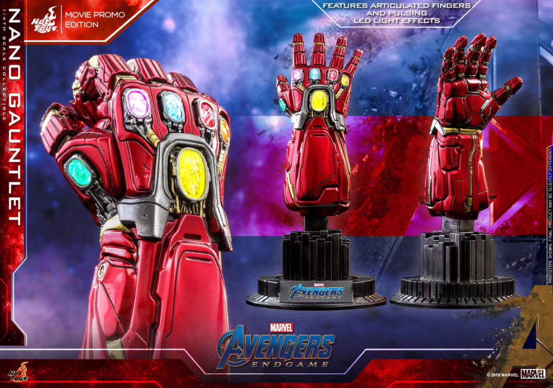 零元拍：HOTTOYS ACS008《复仇者联盟4：终局之战》纳米手套（复联別注版）1：4比例珍藏品