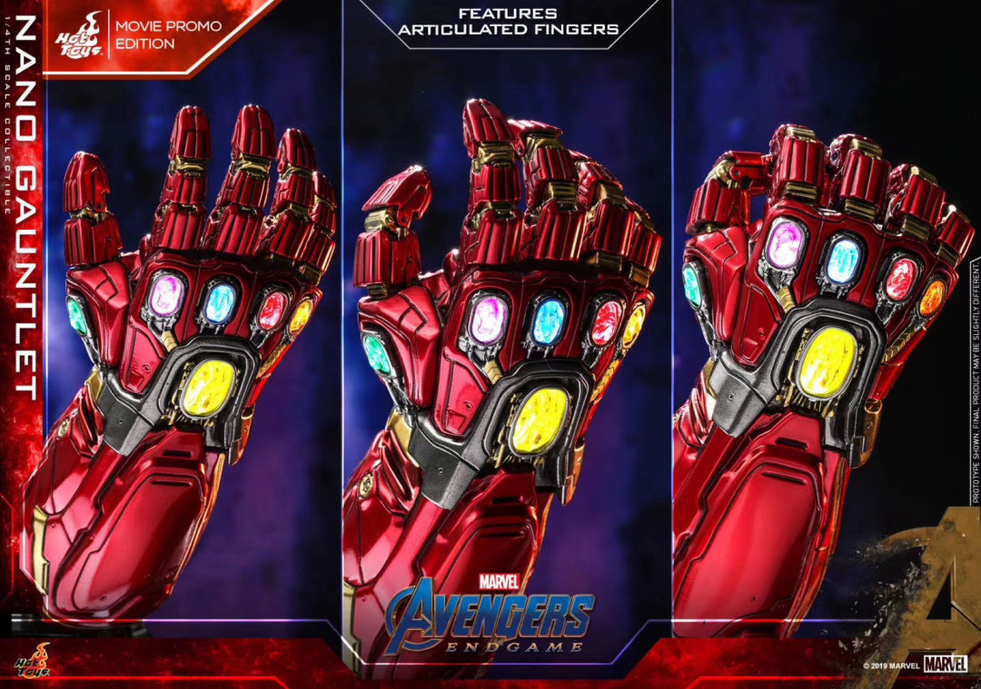 零元拍：HOTTOYS ACS008《复仇者联盟4：终局之战》纳米手套（复联別注版）1：4比例珍藏品