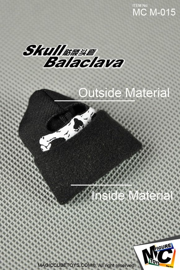 零元拍：MCTOYS：1/6比例 骷髅头套/Skull Balaclava x5 套装，一套有五只头套