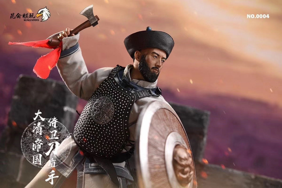 零元拍：昆仑模玩 0004 1/6 大清帝国 侍卫 刀盾手