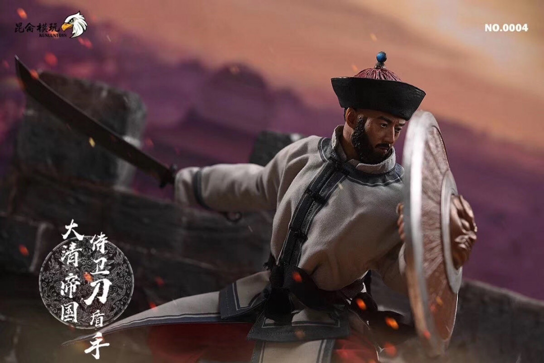 零元拍：昆仑模玩 0004 1/6 大清帝国 侍卫 刀盾手