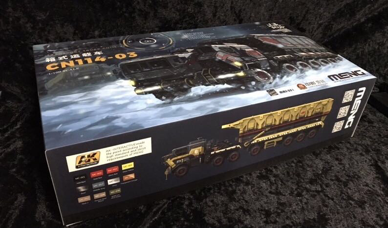 零元拍：MENG 1/100 流浪地球 CN114-03厢式运载车免胶拼装模型