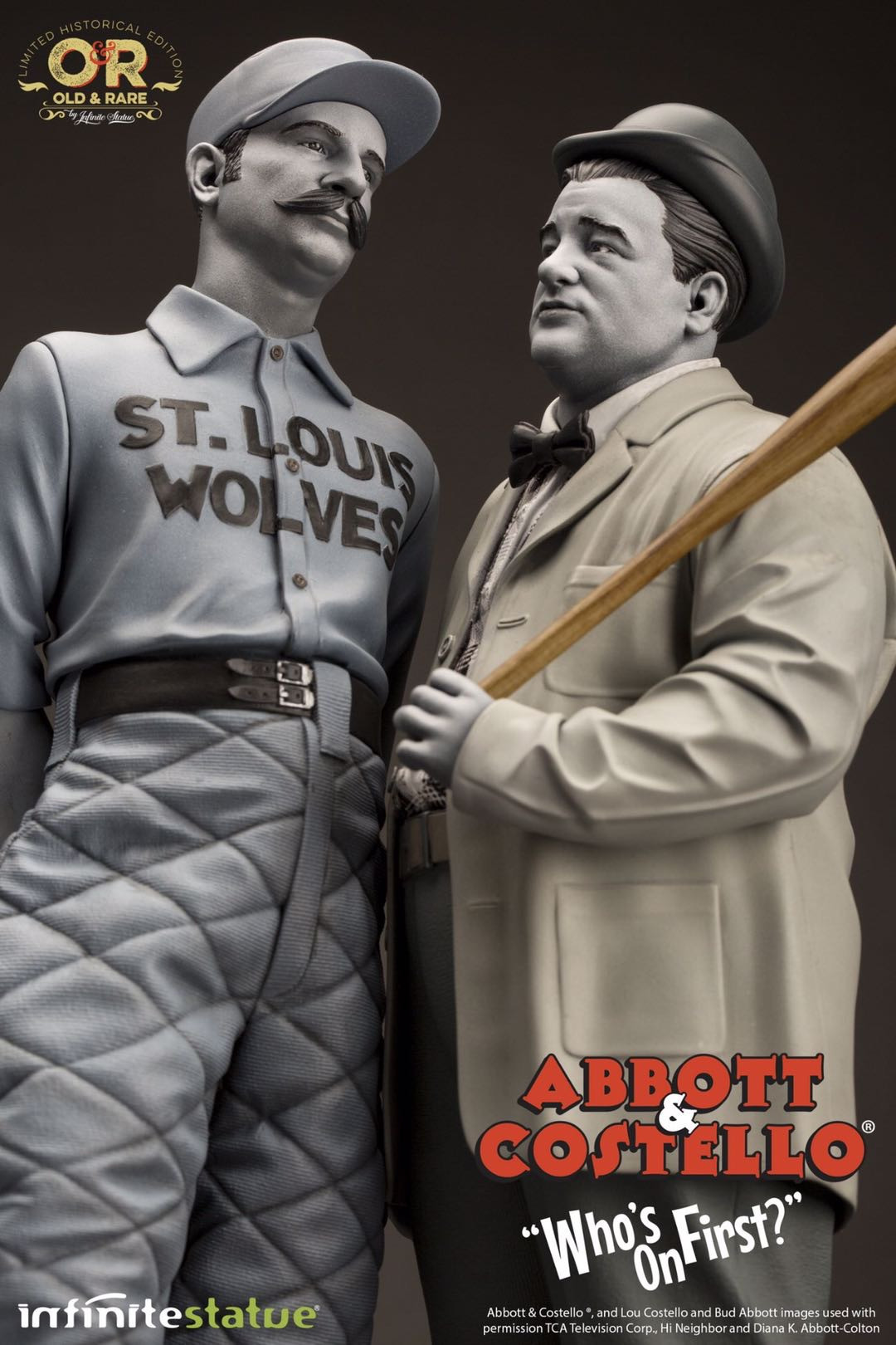 零元拍：Infinite Statue: 1/6《亚伯特与卡斯提洛》- 谁在一垒？ 雕像