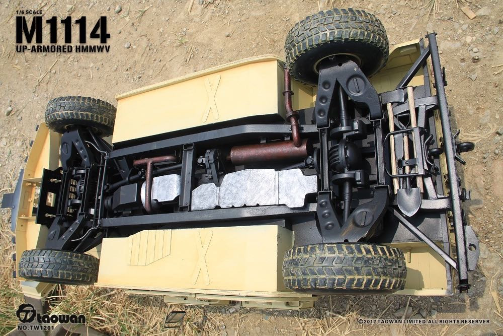 零元拍：淘玩Taowan绝版：1/6比例- 全金属 M1114附加重装甲战术型悍马