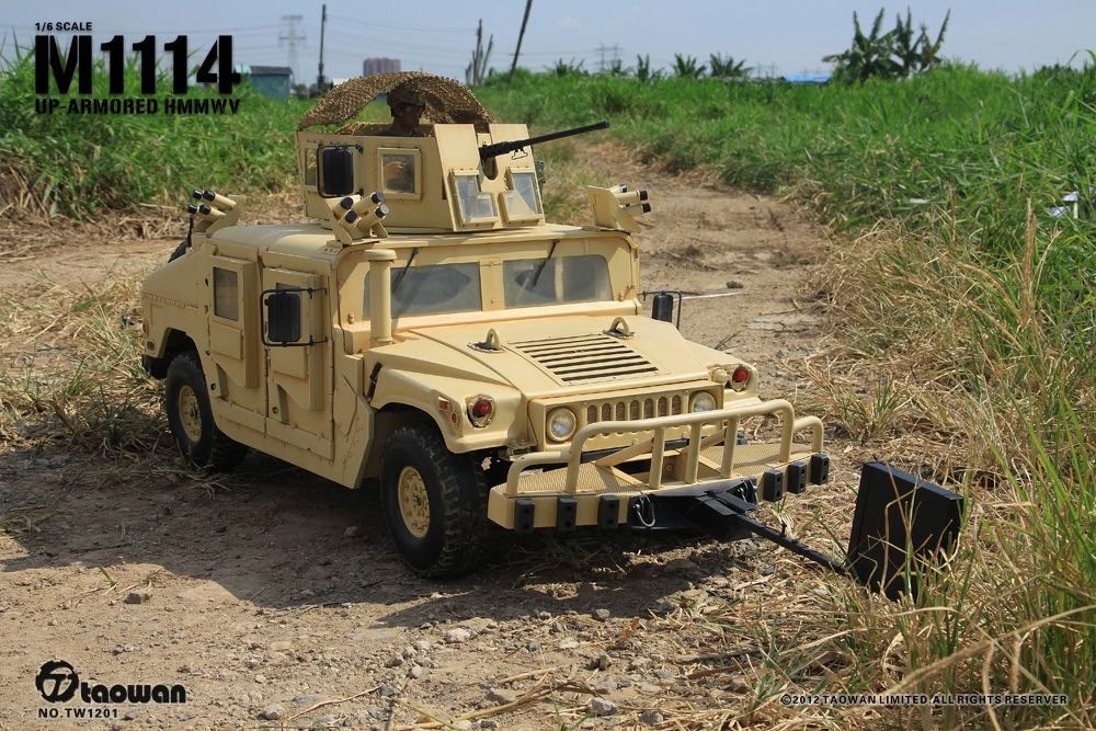 零元拍：淘玩Taowan绝版：1/6比例- 全金属 M1114附加重装甲战术型悍马