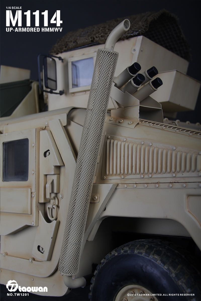 零元拍：淘玩Taowan绝版：1/6比例- 全金属 M1114附加重装甲战术型悍马