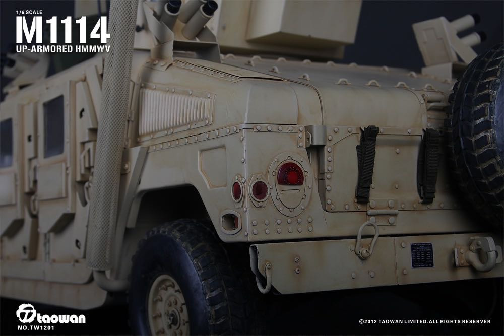 零元拍：淘玩Taowan绝版：1/6比例- 全金属 M1114附加重装甲战术型悍马